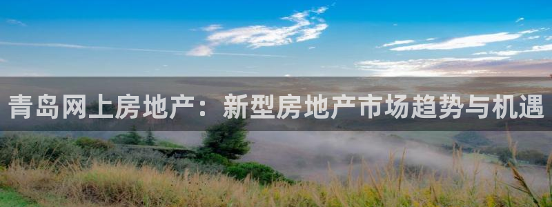 万万娱乐风暴：青岛网上房地产：新型房地产市场趋势与机遇