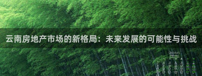 星风暴娱乐：云南房地产市场的新格局：未来发展的可能性与挑战