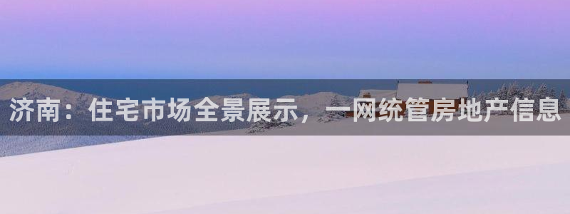 风暴娱乐点：济南：住宅市场全景展示，一网统管房地产信息