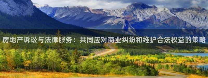 风暴娱乐下5指尖：房地产诉讼与法律服务：共同应对商业纠纷和维