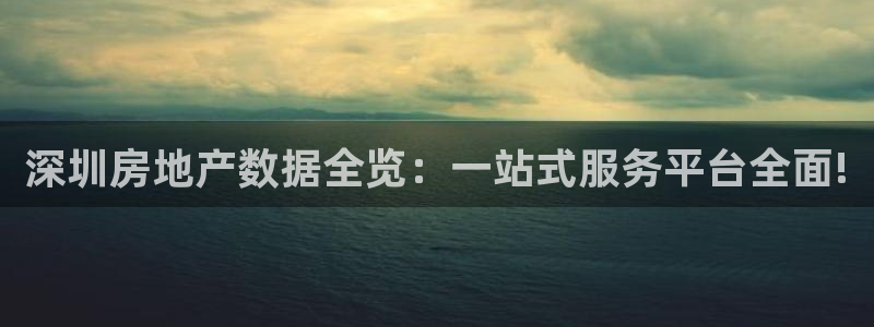 风暴平娱乐：深圳房地产数据全览：一站式服务平台全面!
